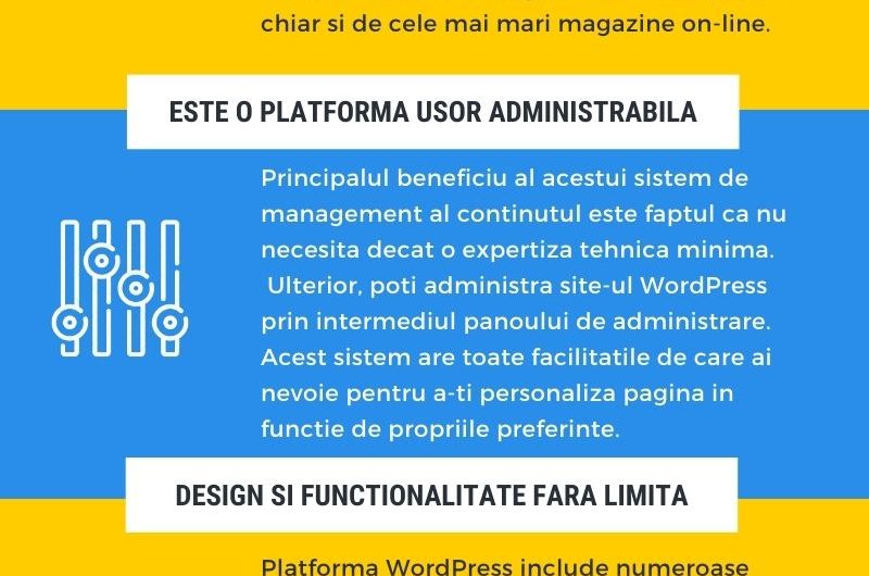 5 beneficii creare site WordPress